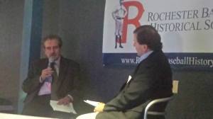 Scott Pitoniak and John Thorn engage in Q&A. Photo: Paul Bielewicz.